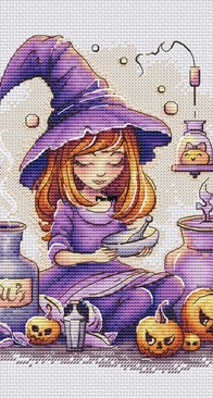 Magic Stitch - Little witch by Nadiia Nagorna