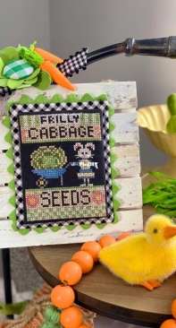 Stitching With the Housewives - Tiered Tray Tidbits - Cabbage Seeds