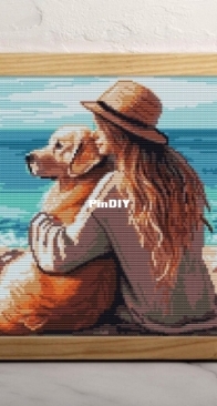 NikkiPattern 1302 - Girl with her Dog