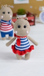 Crochet Friends Lab - Tatyana/Tatiana Kostochenkova - Hippo Emma - БЕГЕМОШКА ЭММА - Russian