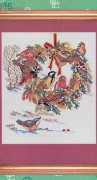 Eva Rosenstand 12-986 Holiday Birds in Wreath PCS