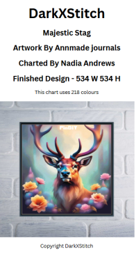 DarkXStitch - Majestic Stag by Nadia Andrews Free