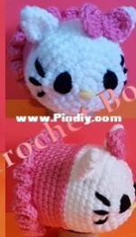 Sabs Crochet Boutique - Sabbikat - Sabrina Hoshko - Hello Kitty Inspired Tsum Tsum
