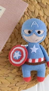 Crochet Friends Lab - Tatyana/Tatiana Kostochenkova - Captain America - Russian