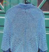 Peacock Linen Shawl by Ann Linderhjelm -English,Italiano,Svenska-Free