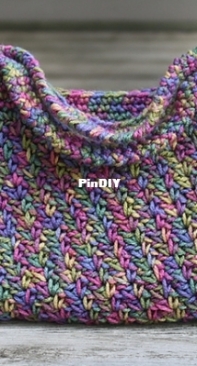 Pine Tree Crochet - Whitney - Rainbow Sprinkles Handbag