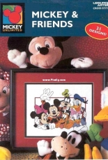The Gangs All Here from Leisure Arts 3095 Mickey and Friends PCS