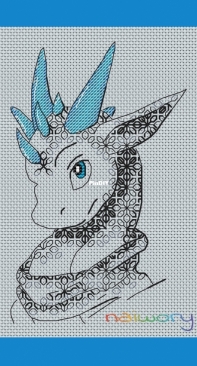 Dragon with Blackwork by Lesya Burkat / naiwory - Free