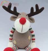 Stip en Haak - Herriët van de Wiel - Reindeer Ralf - Dutch