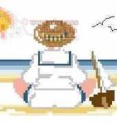 Boy with a Boat from Jeanette Crews Designs Book 814 Omnibook At The Shore PCS