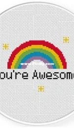 Daily Cross Stitch - You’re Awesome!