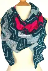 Zippety Shawl by Ambah OBrien