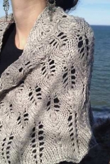 Fiddle Knits-Storm Fir Shawl by Erica Jackofsky