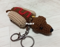 Chachon Crochet & Plant - Chaon Lim - Hotdog Keychain - Korean - Free
