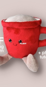 PDF sew Goods _ coffee mug plushie sewing pattern _ English