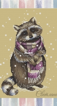 SA-Stitch - Raccoon by Svetlana Sichkar XSD