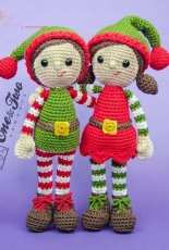 One and Two Company - Carolina Guzman - Jingle and Belle Santas Helper Amigurumi