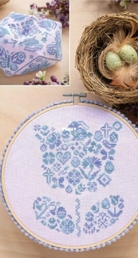 Signs of Spring by Wrought Iron Stitching from Just Cross Stitch Spring 2025 PCS + XSD