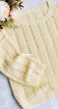 Knits Elena - Elena Lapotko - Лапотько Елена - Romantic sweater - джемпер Romantic - Russian