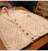 Aran Cardigan by Jane Pearlmutter-Free