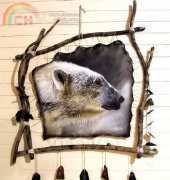 HAED HAESAB039 Polar Bear Spirit Catcher by Sandi Baker