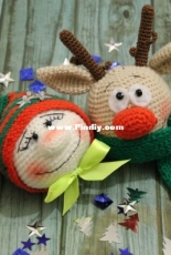 Cute Angel - Elena Zibrova - Funny Christmas Tree Ball - Russian - Free