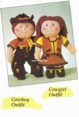 Annies Attic - Mary Layfield - 87F80  Soft-Sculpture His and Hers