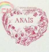 DMC BK 313 Heart first name Frame