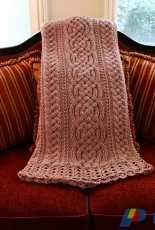 Rebeccas Stylings - Noelle Stiles - Aberdeen Castle Cable Blanket
