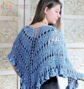 Azure Shawl by Nancy A. Boccuzzi