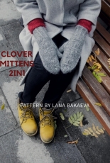 Clover mittens - Lana Bakaeva - Russian