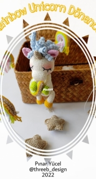 Threeb Design - Pınar Yücel - Unicorn Tropic - Rainbow Unicorn Dönence - Turkish