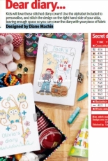 Cross Stitching Free chart - Dear Diary ...Designed by Diane Machin