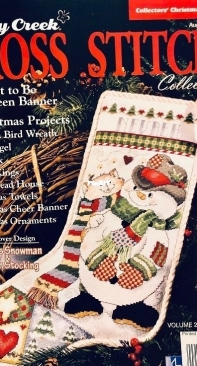 Patches Snowman and Kitten Stocking from Stoney Creek Collection - August 2010 XSD