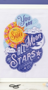 Sun Moon Stars by Emma Congdon from Cross Stitch for the Heart PCS + XSD