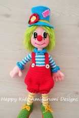 Happy Kids Amigurumi Designs - Cute Mr Clown-2