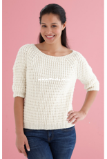 Shaped Shoulder by Lion Brand Yarn - RUSSIAN - FREE