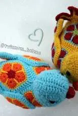 African Flower "Bluebird of Happiness(Heidi Bear Design)"