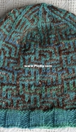 a-Maze Overlap hat by Dory Ferguson - Free