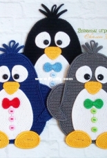 Svetlana Zabelina - Penguin potholder - Russian