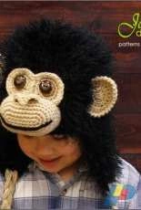 Jenias Designs - Jenia Daugherty  - Chimpanzee Hat