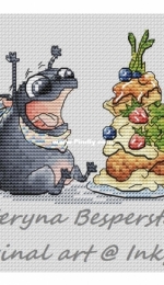 Pugs Series - Five Minutes to Six by Kateryna / Katerina Besperstova