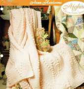 The Needlecraft Shop - Aran Heirlooms - Aran Pink Afghan by Robby D. Maxfield 1996