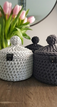 Do To Handmade _ crochet pattern storage basket with lid ( lidded basket ) _ English