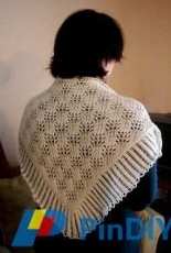 Flowers and Frills Shoulder Shawl by Yvonne Mendelson free