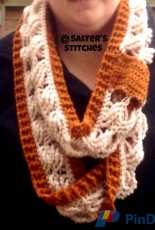 Salters Stitches - Joanne Salter - A Twist of Spring Infinity Scarf