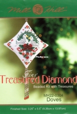 Mill Hill MH22-0304 Tiny Treasured Diamond - Doves