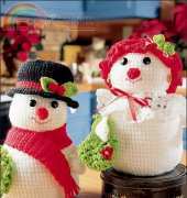 Annies Attic - Dot Drake - Snowman Cookie Jars - Free