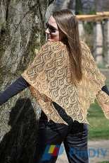 Tree of Light Shawl by Cordula Surmann-Schmitt-Eng,French-German-Free