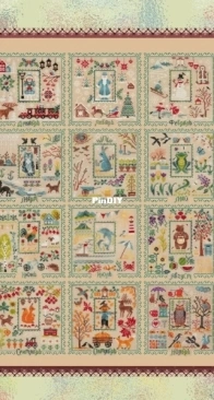 OwlForest Embroidery 0406-DM-B SAL 2025 Twelve Months Full Russian XSD